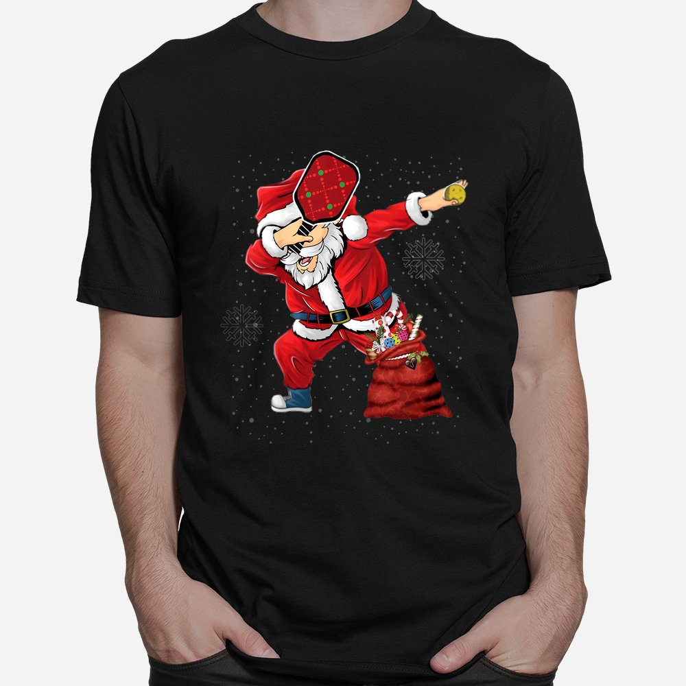 Pickleball Christmas Santa Playing Pickleball Shirt Pickleball Christmas Santa Playing Pickleball Shirt