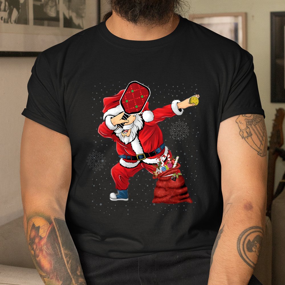 Pickleball Christmas Santa Playing Pickleball Shirt Pickleball Christmas Santa Playing Pickleball Shirt
