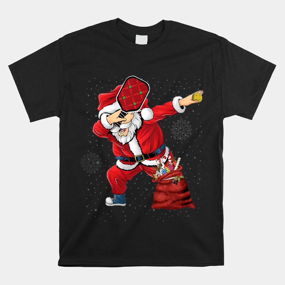 Pickleball Christmas Santa Playing Pickleball Shirt Pickleball Christmas Santa Playing Pickleball Shirt