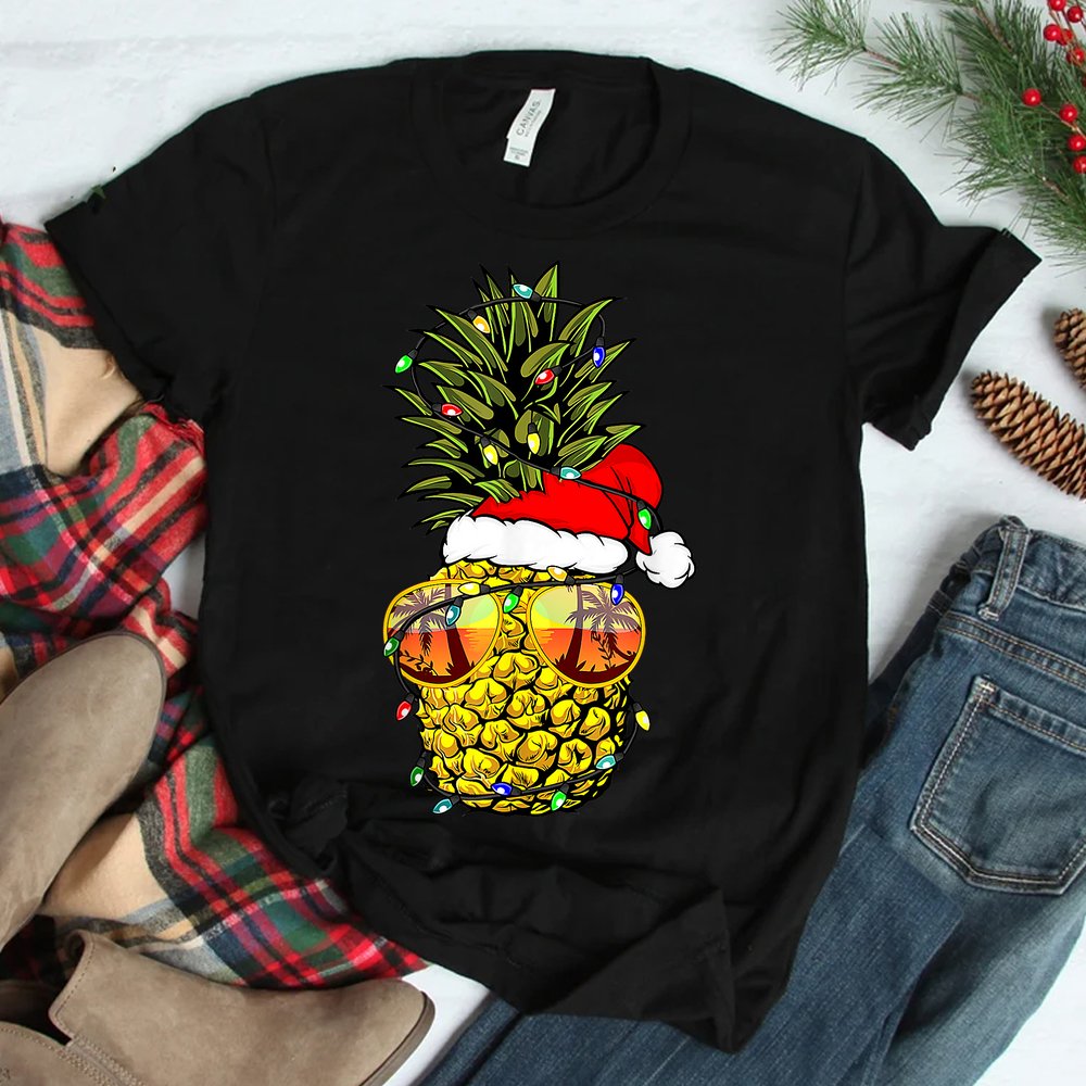 Pineapple Christmas Tree Or Christmas In July Pineapple Shirt Pineapple Christmas Tree Or Christmas In July Pineapple Shirt