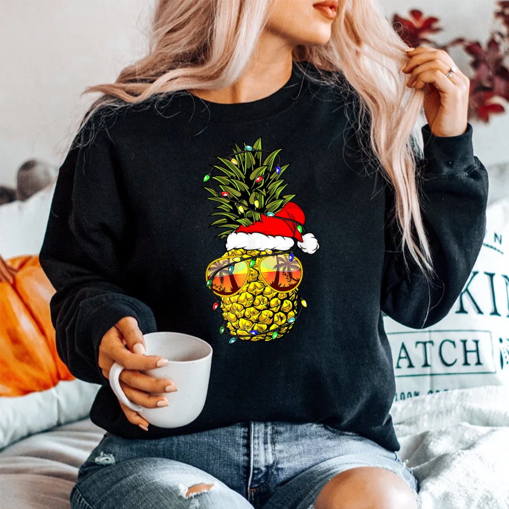 Pineapple Christmas Tree Or Christmas In July Pineapple Shirt Pineapple Christmas Tree Or Christmas In July Pineapple Shirt