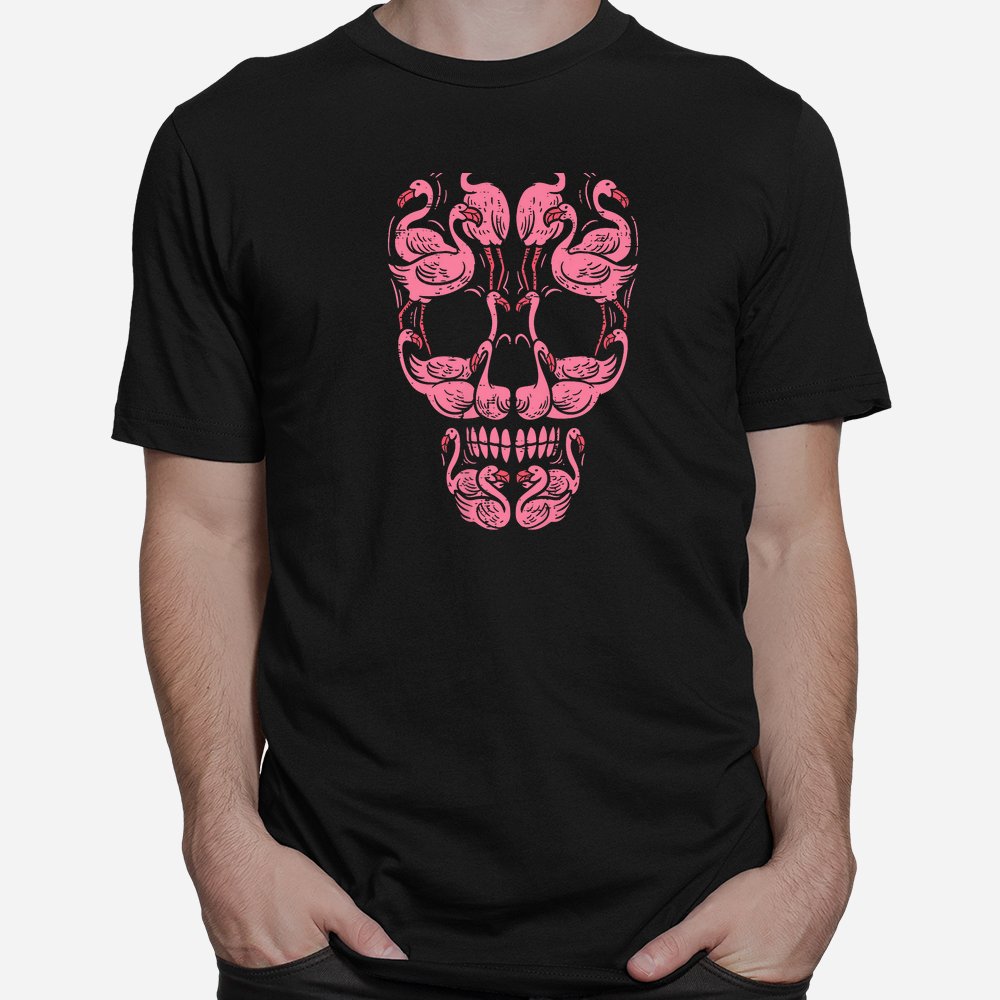 Pink Flamingo Skull Breast Cancer Awareness Halloween Shirt Pink Flamingo Skull Breast Cancer Awareness Halloween Shirt