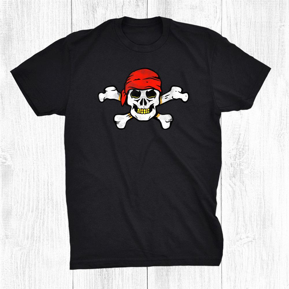 Pirate Skull Bandana Matching Trick Or Treat Halloween Shirt Pirate Skull Bandana Matching Trick Or Treat Halloween Shirt