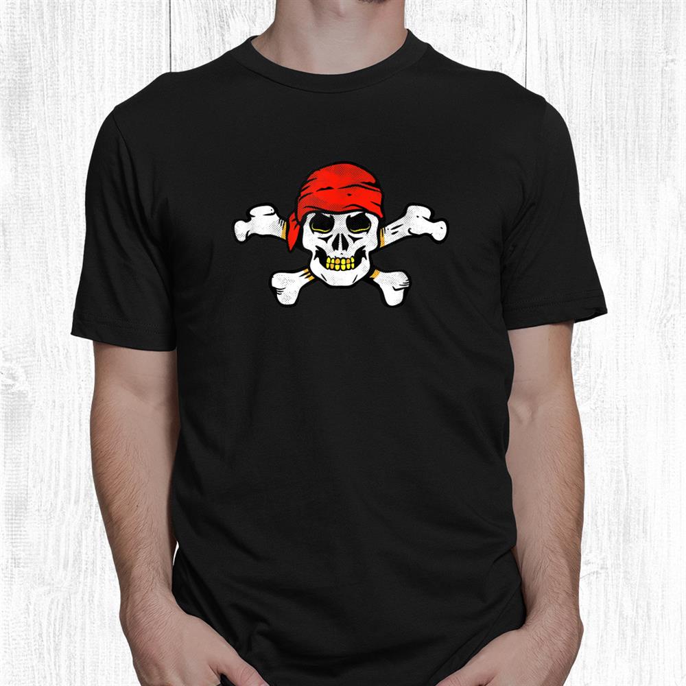 Pirate Skull Bandana Matching Trick Or Treat Halloween Shirt Pirate Skull Bandana Matching Trick Or Treat Halloween Shirt