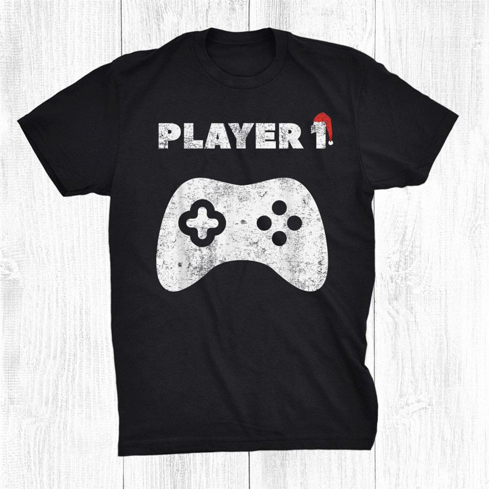 Player Christmas Santa Hat Family Matching Shirt Player Christmas Santa Hat Family Matching Shirt