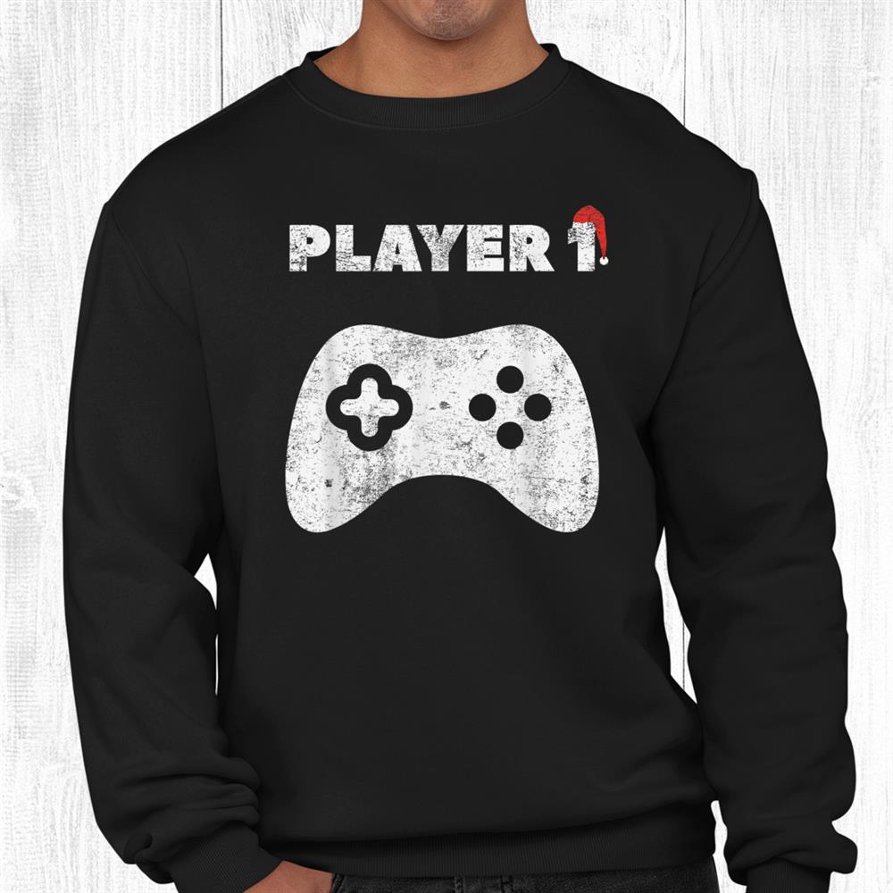 Player Christmas Santa Hat Family Matching Shirt Player Christmas Santa Hat Family Matching Shirt