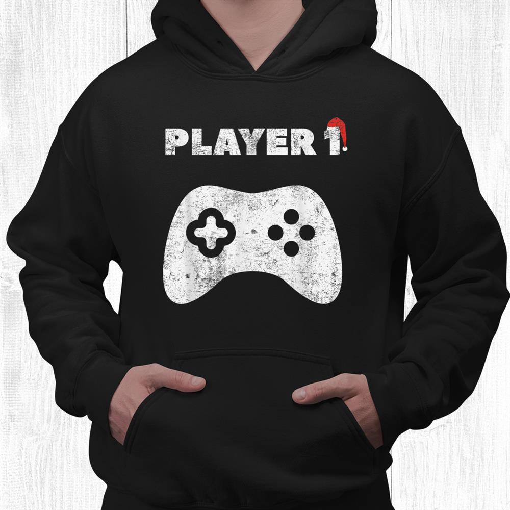 Player Christmas Santa Hat Family Matching Shirt Player Christmas Santa Hat Family Matching Shirt