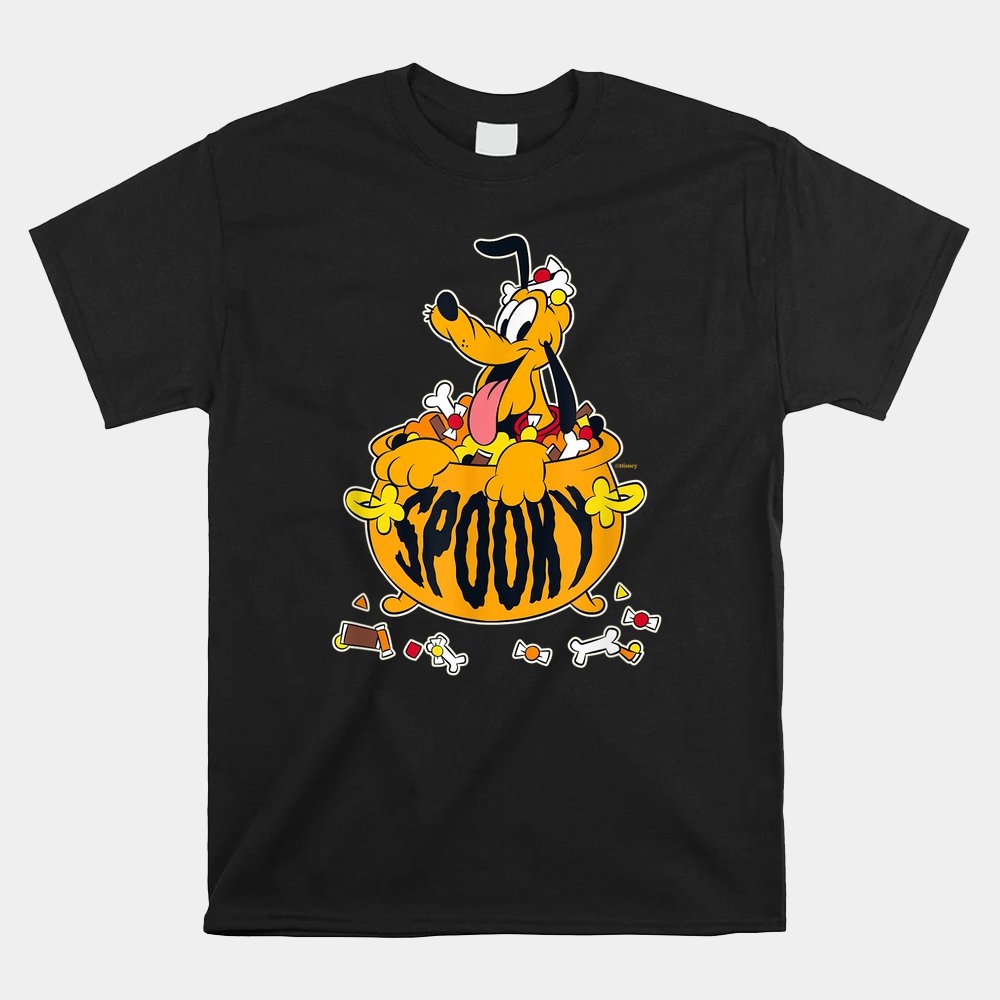 Pluto Happy Halloween Spooky Cauldron With Candy Shirt Pluto Happy Halloween Spooky Cauldron With Candy Shirt