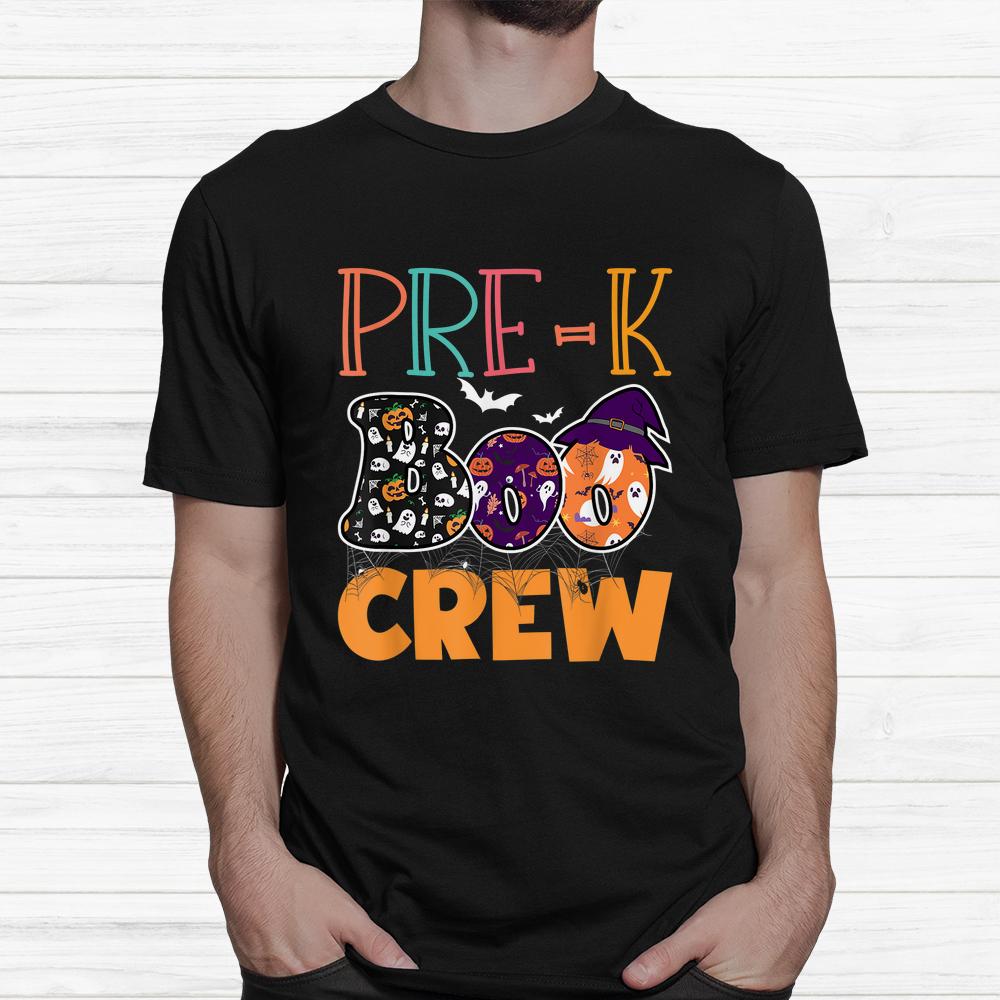 Pre-k Boo Crew Teacher Student Halloween Shirt Pre-k Boo Crew Teacher Student Halloween Shirt