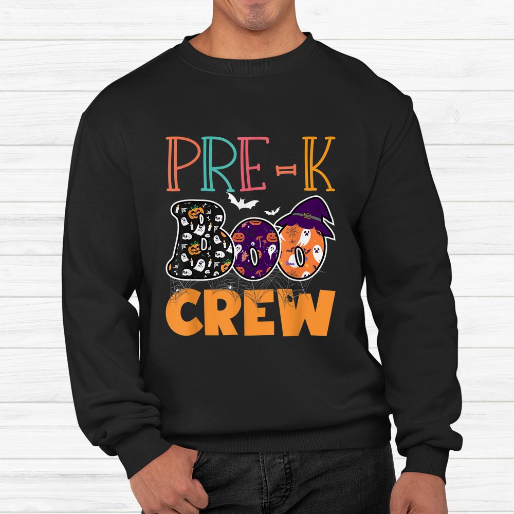 Pre-k Boo Crew Teacher Student Halloween Shirt Pre-k Boo Crew Teacher Student Halloween Shirt