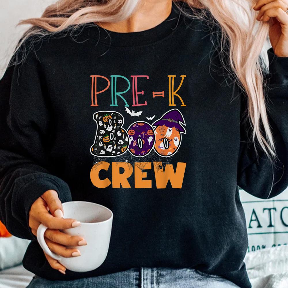 Pre-k Boo Crew Teacher Student Halloween Shirt Pre-k Boo Crew Teacher Student Halloween Shirt
