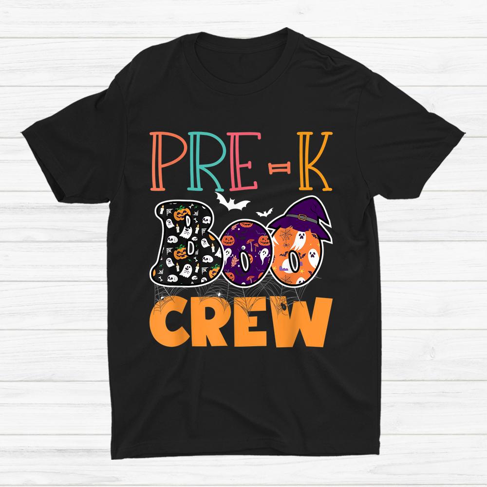 Pre-k Boo Crew Teacher Student Halloween Shirt Pre-k Boo Crew Teacher Student Halloween Shirt