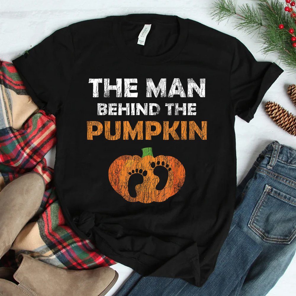 Pregnant Halloween Costume For Dad Expecting Lil Pumpkin Shirt Pregnant Halloween Costume For Dad Expecting Lil Pumpkin Shirt