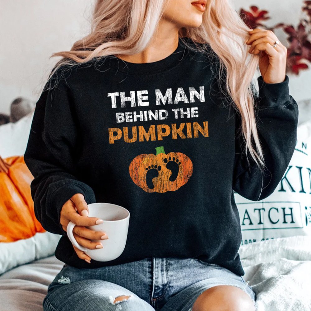 Pregnant Halloween Costume For Dad Expecting Lil Pumpkin Shirt Pregnant Halloween Costume For Dad Expecting Lil Pumpkin Shirt