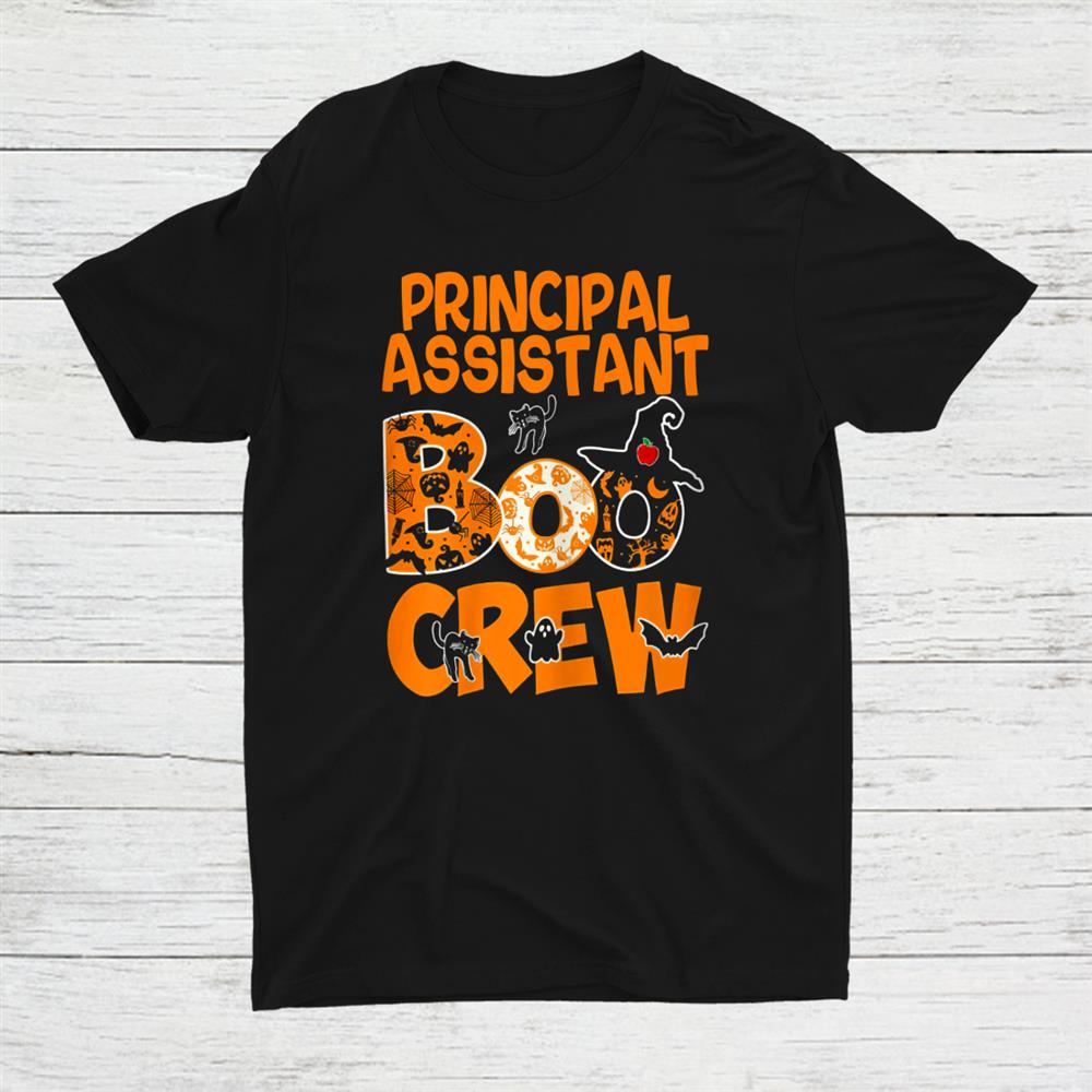 Principal Assistant Teacher Halloween With Cutest Pu Shirt Principal Assistant Teacher Halloween With Cutest Pu Shirt