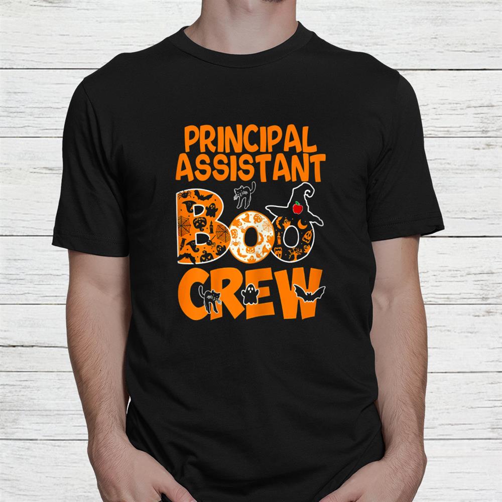 Principal Assistant Teacher Halloween With Cutest Pu Shirt Principal Assistant Teacher Halloween With Cutest Pu Shirt