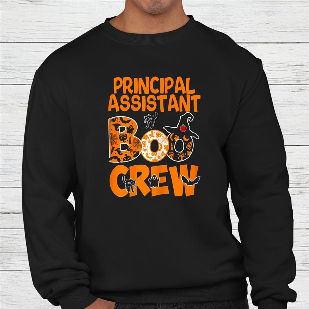 Principal Assistant Teacher Halloween With Cutest Pu Shirt Principal Assistant Teacher Halloween With Cutest Pu Shirt