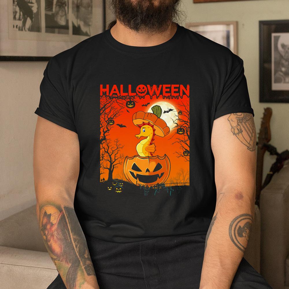 Pumpkin Cute Seahorse Halloween Shirt Pumpkin Cute Seahorse Halloween Shirt
