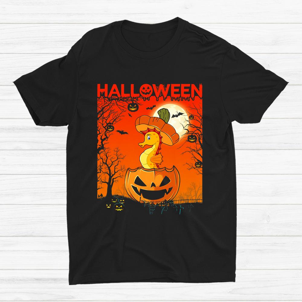 Pumpkin Cute Seahorse Halloween Shirt Pumpkin Cute Seahorse Halloween Shirt