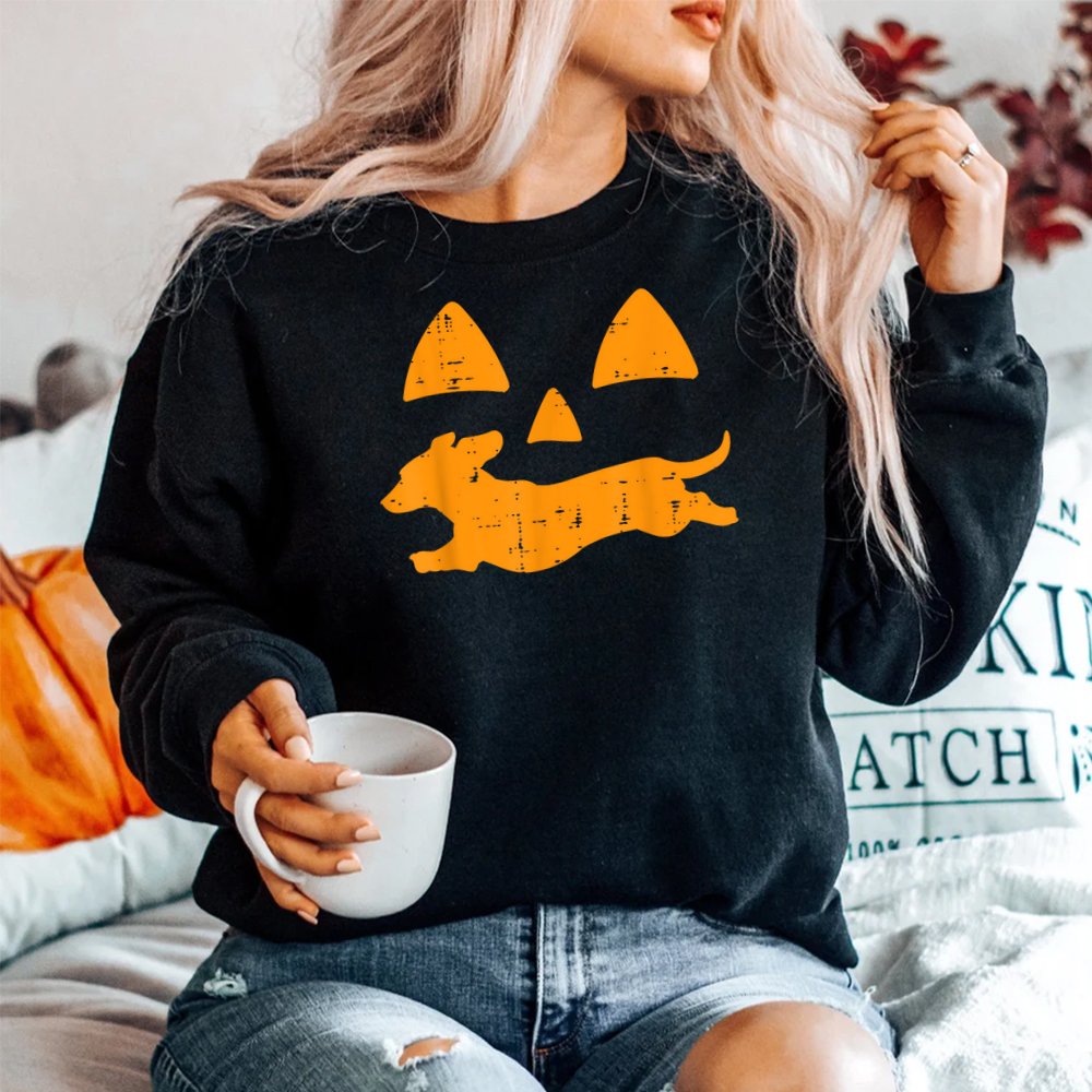 Pumpkin Eyes Dachshund Jack O Lantern Dog Halloween Shirt Pumpkin Eyes Dachshund Jack O Lantern Dog Halloween Shirt