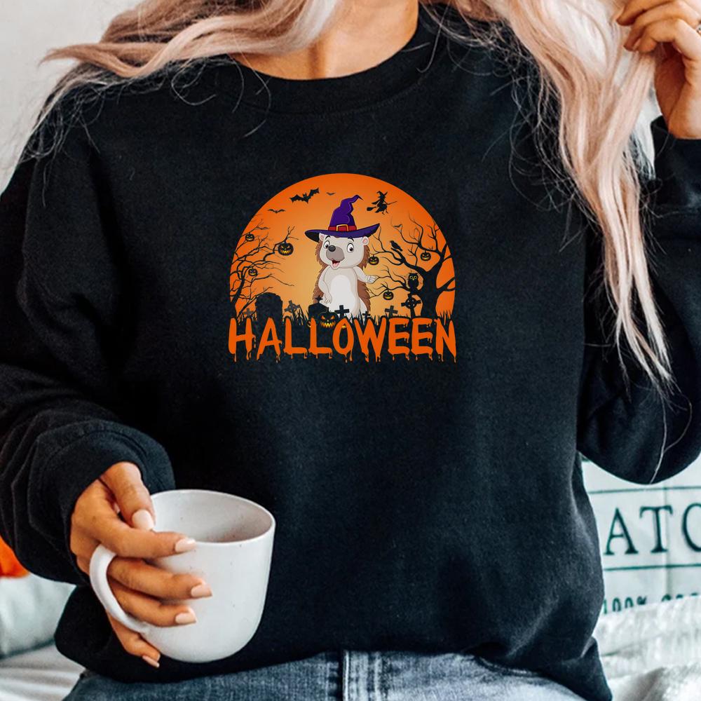 Pumpkin Face Cute Hedgehog Lovers Scary Halloween Shirt Pumpkin Face Cute Hedgehog Lovers Scary Halloween Shirt