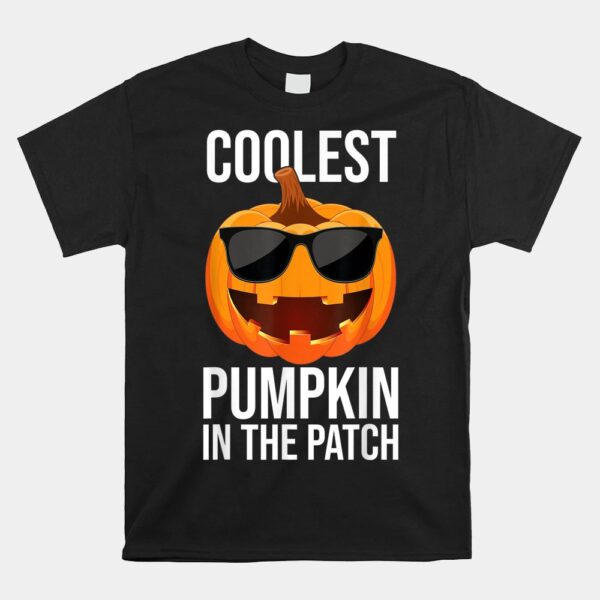 Pumpkin Face Patch Halloween Shirt