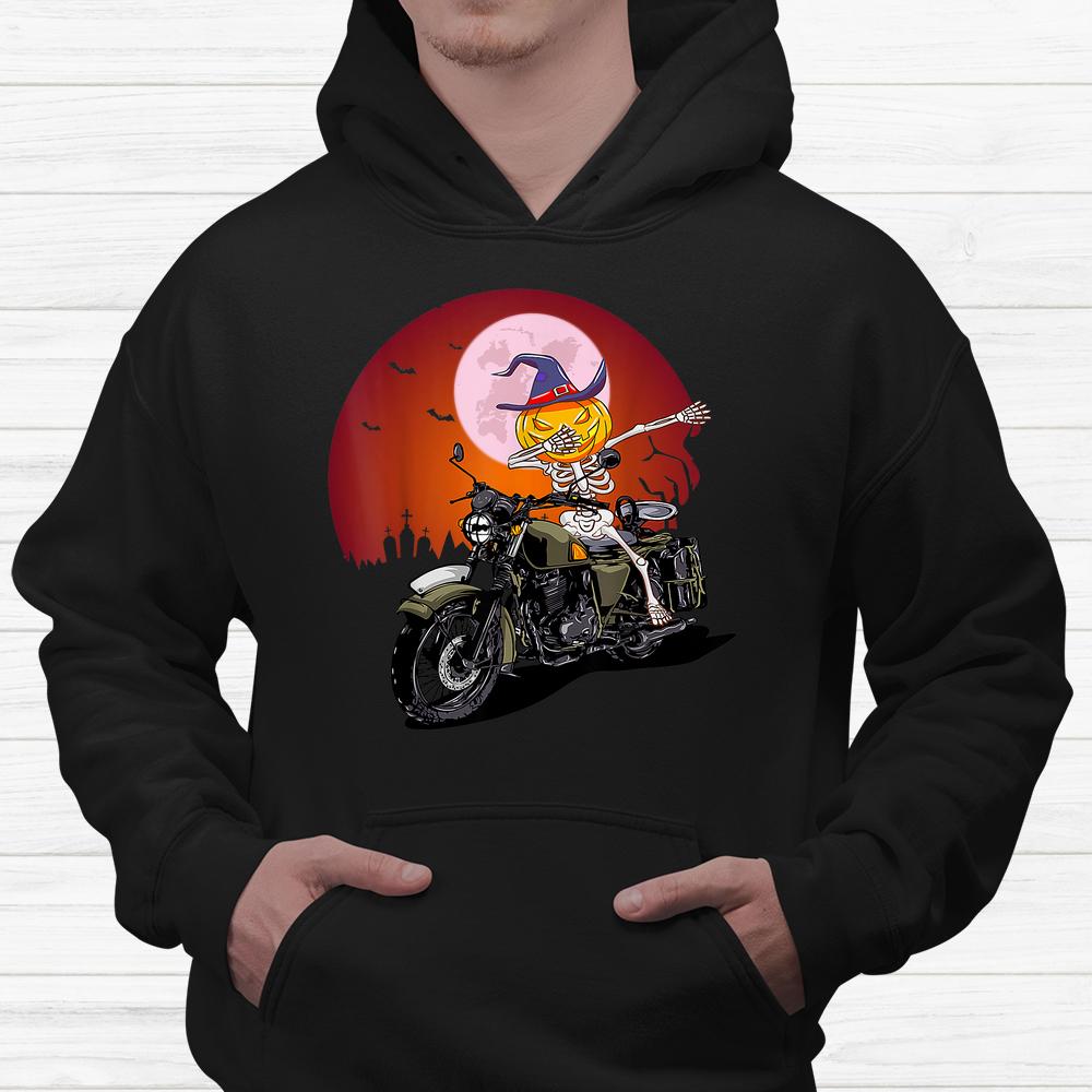 Pumpkin Head Skull Motorcycle Halloween Shirt Pumpkin Head Skull Motorcycle Halloween Shirt