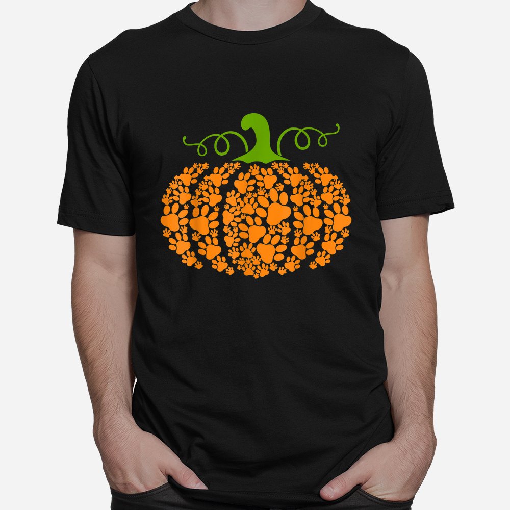 Pumpkin Paw Funny Halloween Shirt 10 pumpkin paw funny halloween shirt 1 1