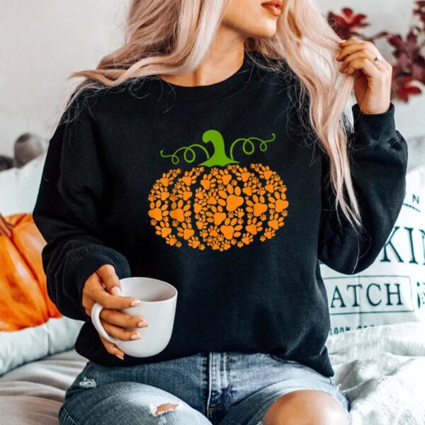Pumpkin Paw Funny Halloween Shirt 9 pumpkin paw funny halloween shirt 4
