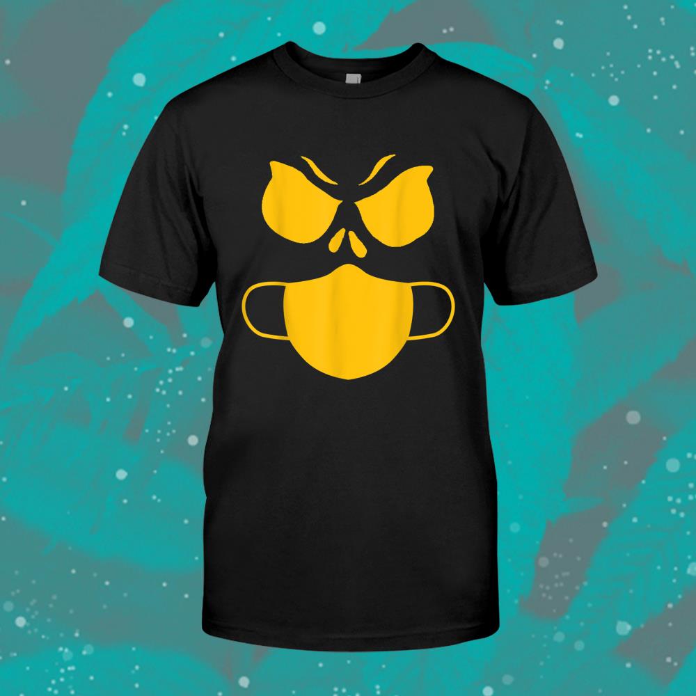 Pumpkin Wearing A Mask Jackolantern Halloween Shirt Pumpkin Wearing A Mask Jackolantern Halloween Shirt