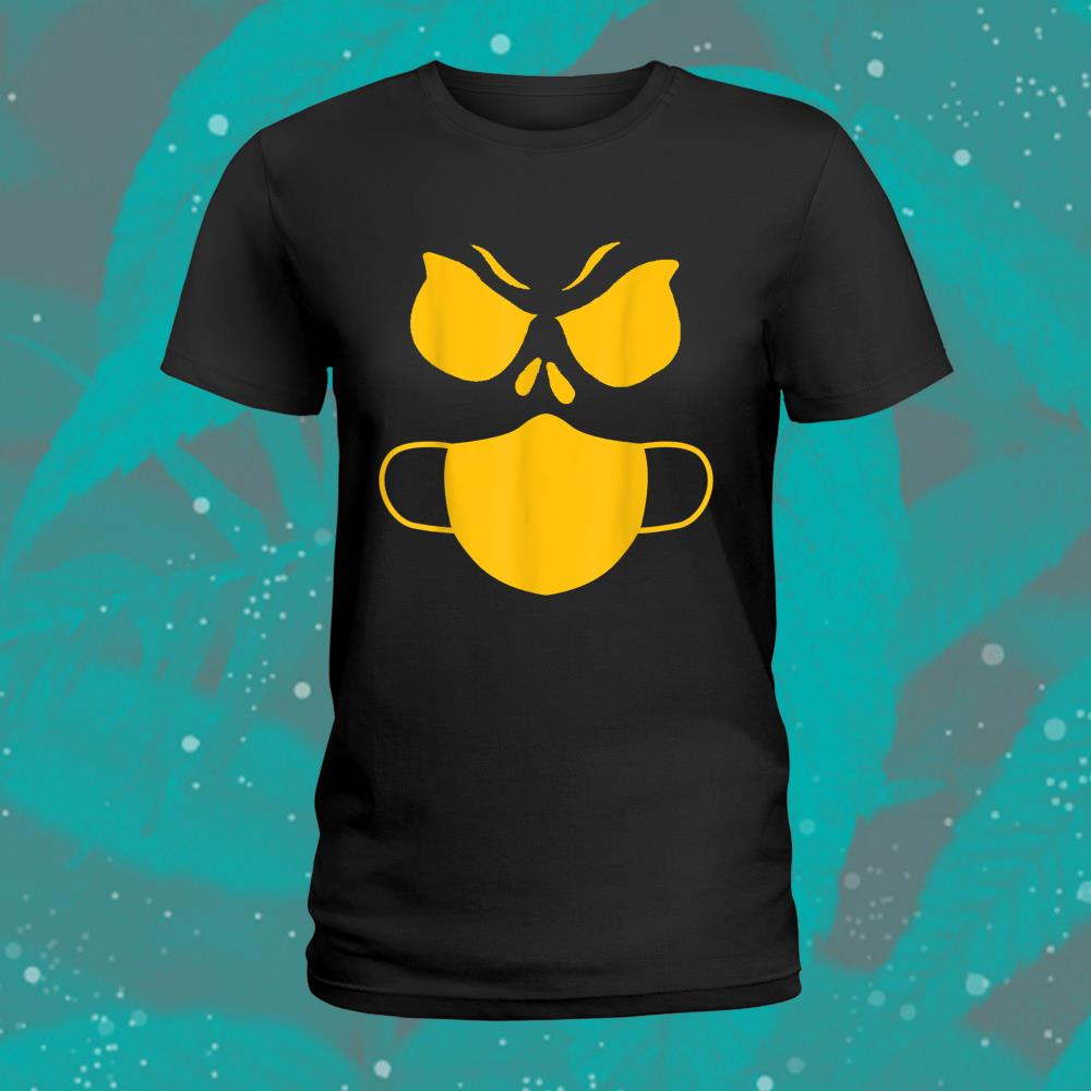 Pumpkin Wearing A Mask Jackolantern Halloween Shirt Pumpkin Wearing A Mask Jackolantern Halloween Shirt