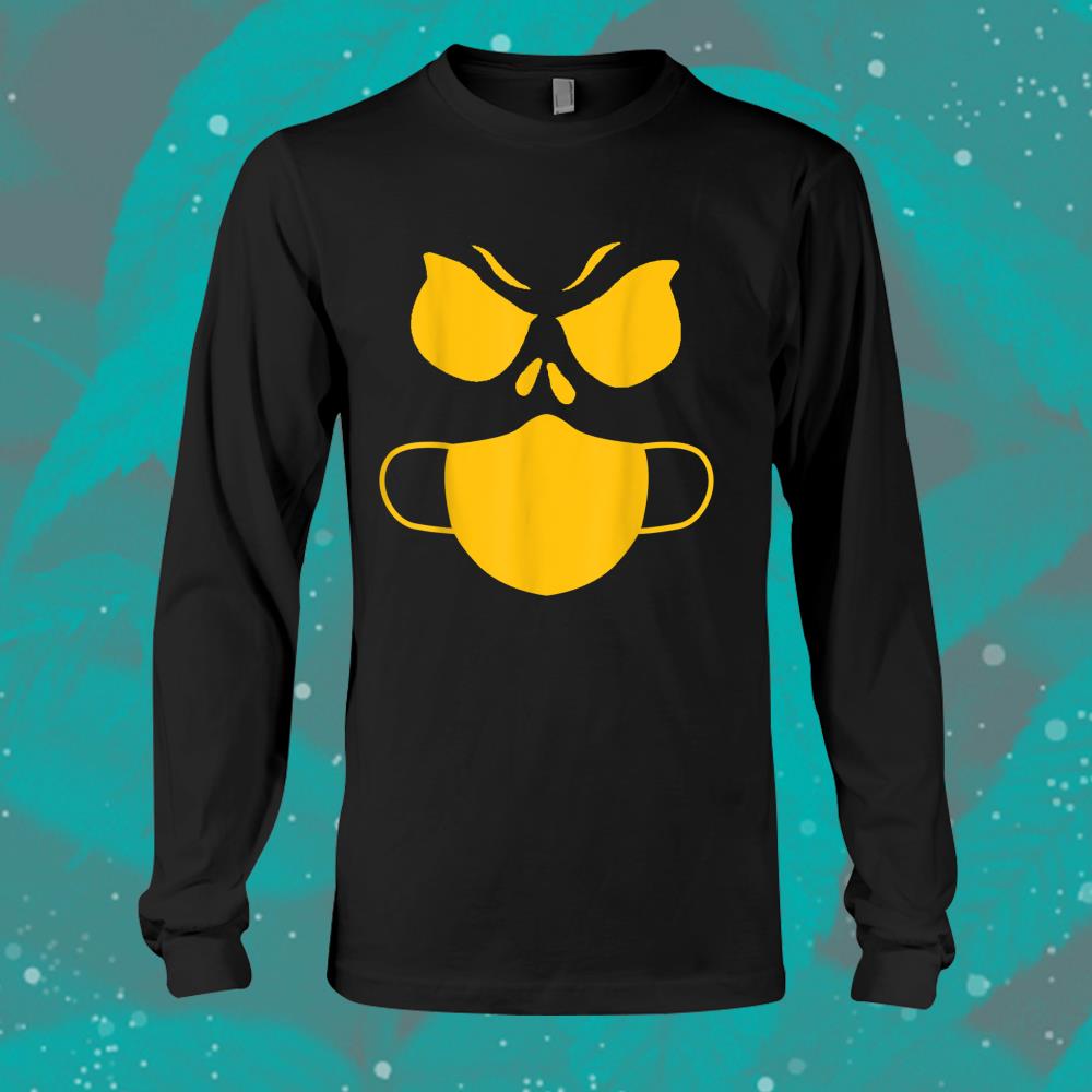 Pumpkin Wearing A Mask Jackolantern Halloween Shirt Pumpkin Wearing A Mask Jackolantern Halloween Shirt