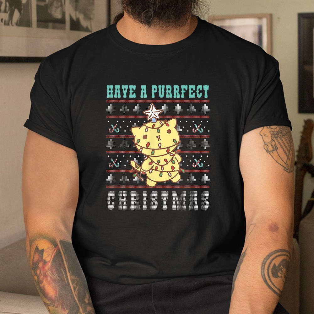 Purrfect Christmas Festive Family Christmas Shirt Purrfect Christmas Festive Family Christmas Shirt