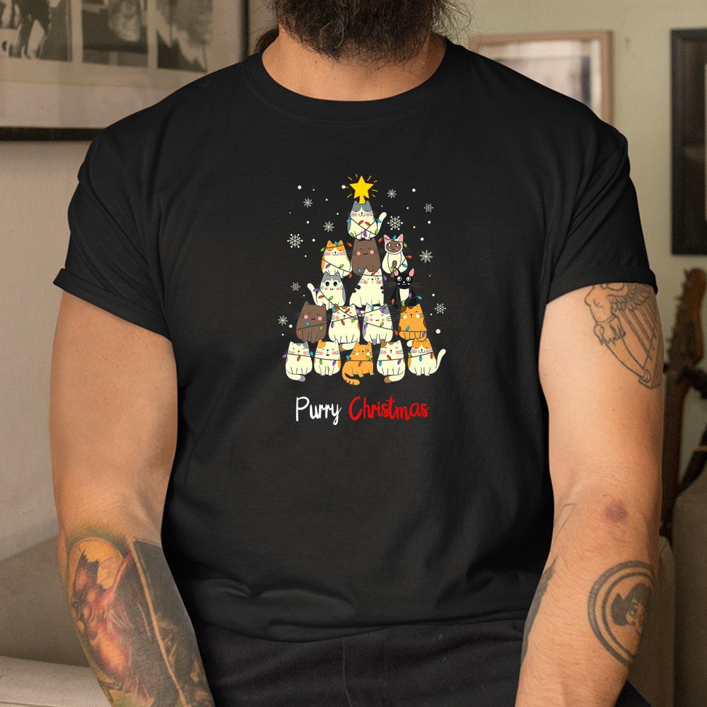 Purry Christmas Cat Shirt Purry Christmas Cat Shirt