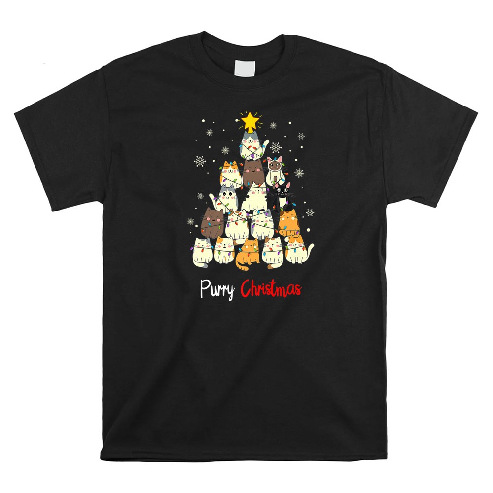 Purry Christmas Cat Shirt Purry Christmas Cat Shirt