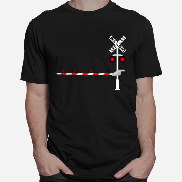 Railroad Crossing Barrier Sign Halloween Costume DIY Shirt