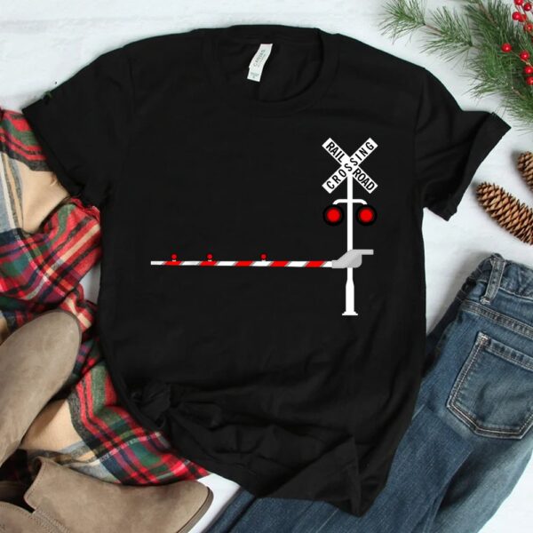 Railroad Crossing Barrier Sign Halloween Costume DIY Shirt