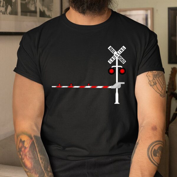 Railroad Crossing Barrier Sign Halloween Costume DIY Shirt
