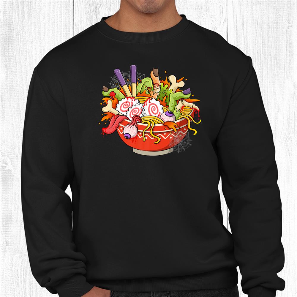 Ramen Halloween Anime Japanese Noodles Food Lover Kids Teens Shirt Ramen Halloween Anime Japanese Noodles Food Lover Kids Teens Shirt