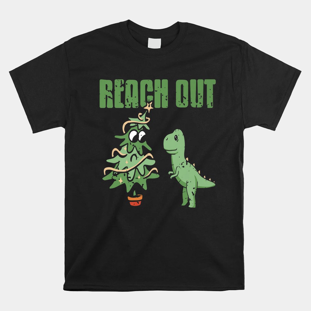Reach Out Dino Christmas Tree Shirt Reach Out Dino Christmas Tree Shirt