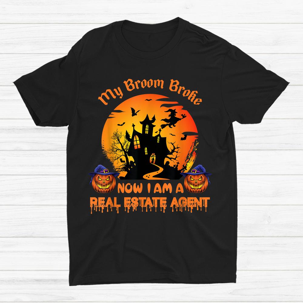 Real Estate Agent Halloween Witch Ladies Realtor Shirt Real Estate Agent Halloween Witch Ladies Realtor Shirt