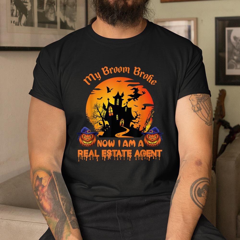 Real Estate Agent Halloween Witch Ladies Realtor Shirt Real Estate Agent Halloween Witch Ladies Realtor Shirt