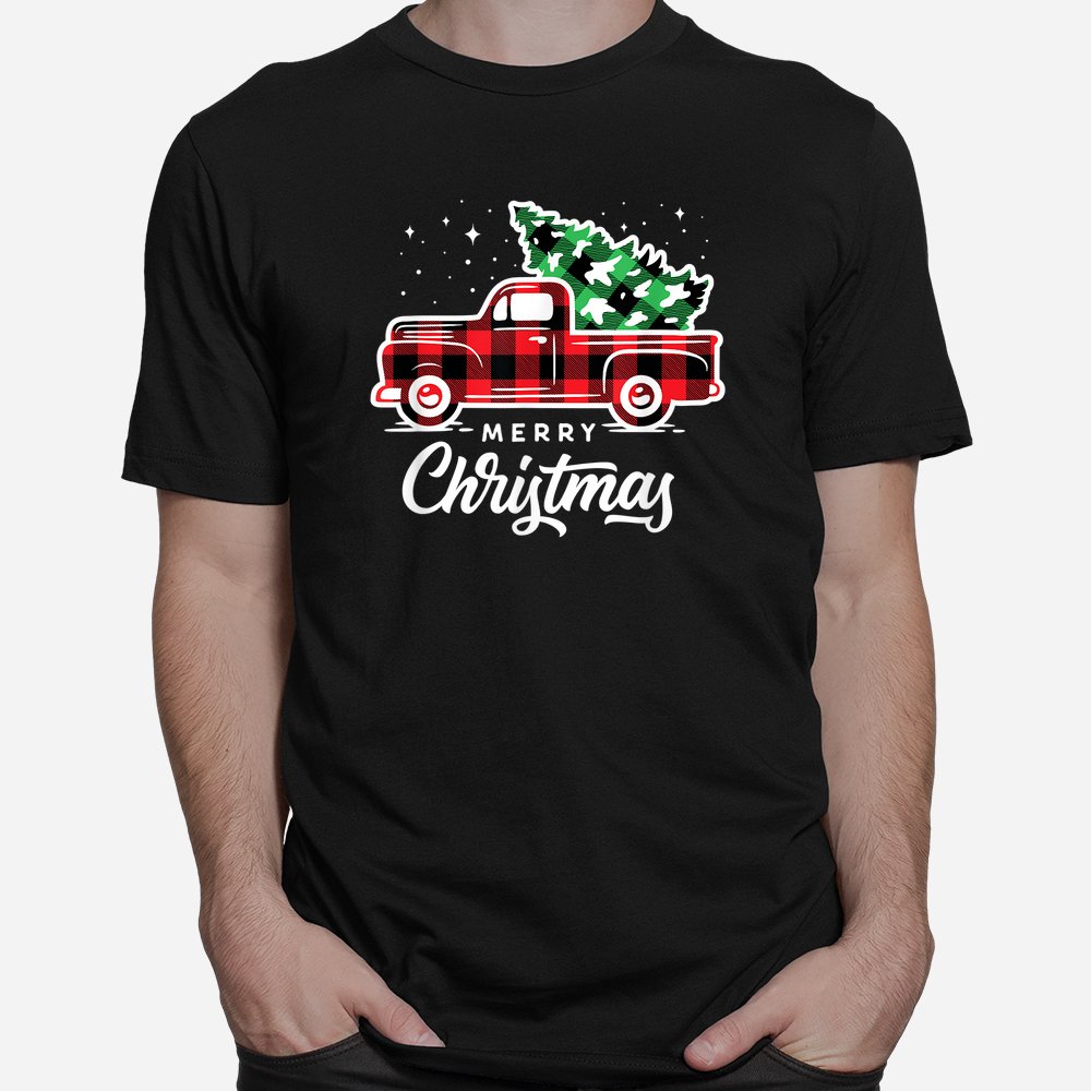 Red Truck With Christmas Tree Shirt Red Truck With Christmas Tree Shirt