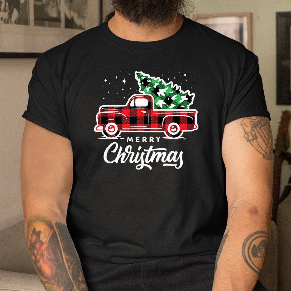 Red Truck With Christmas Tree Shirt Red Truck With Christmas Tree Shirt