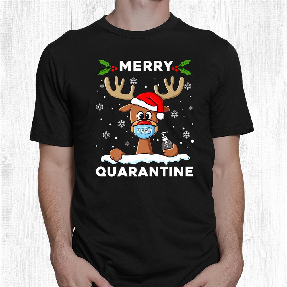 Reindeer Merry Christmas 2021 Funny Xmas Shirt Reindeer Merry Christmas 2021 Funny Xmas Shirt