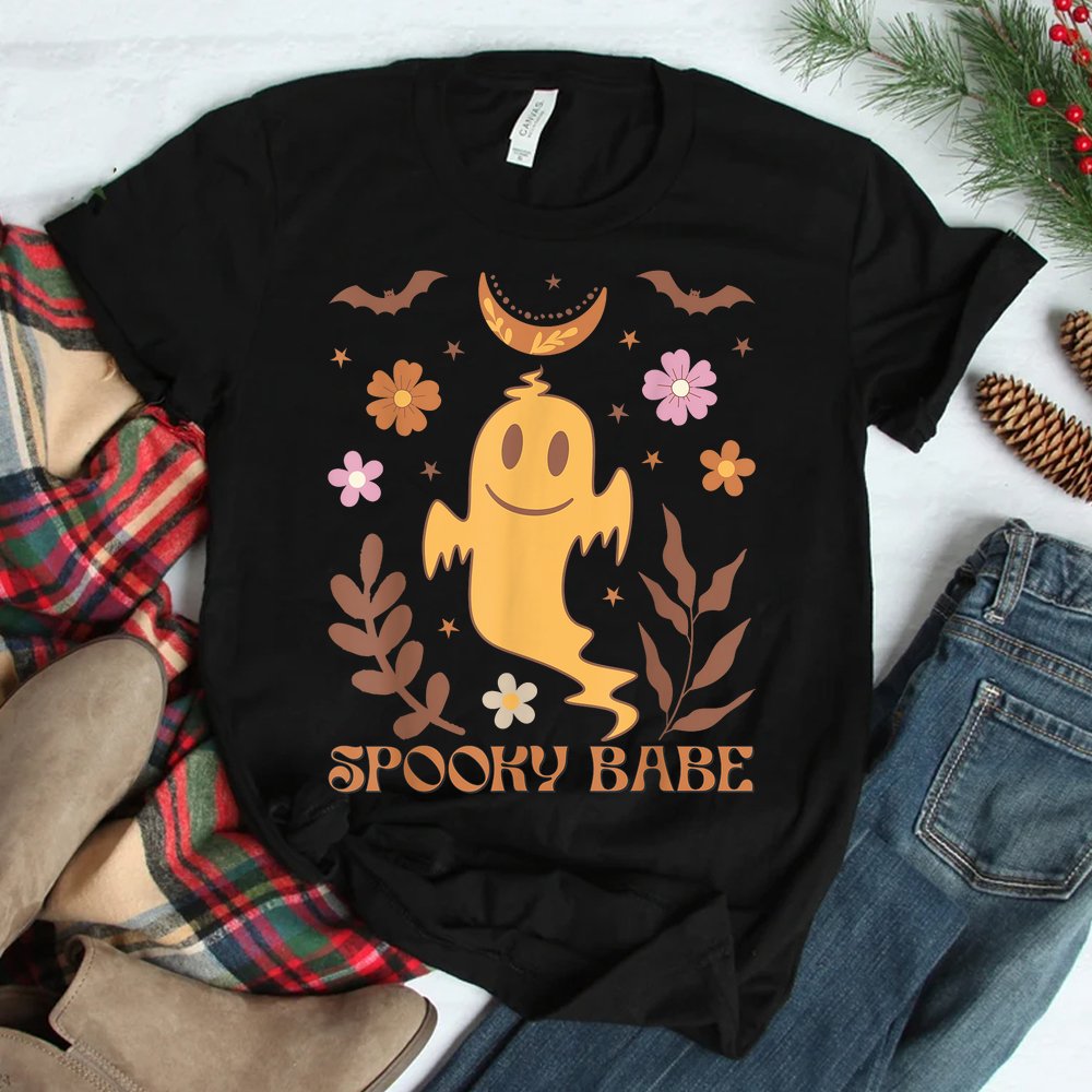 Retro Halloween Spooky Babe Shirt Retro Halloween Spooky Babe Shirt