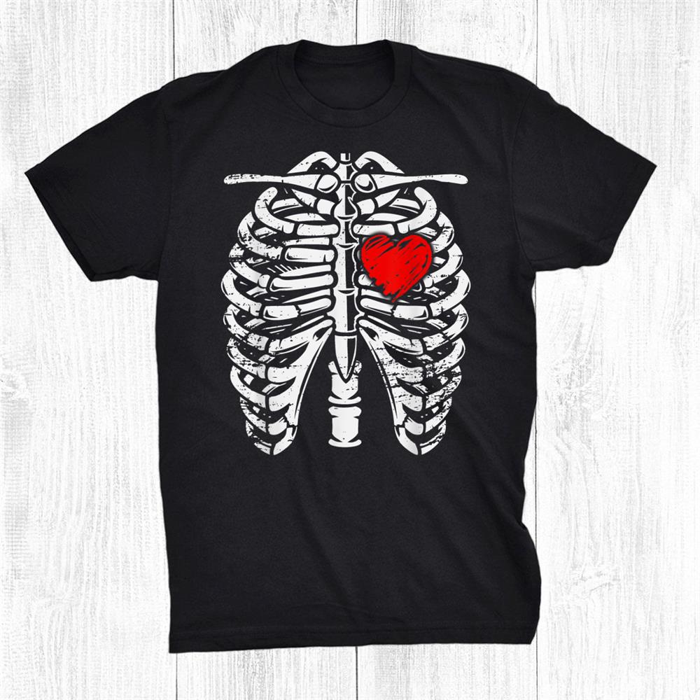 Rib Cage Heart Skeleton Anatomy X Ray Halloween Shirt Rib Cage Heart Skeleton Anatomy X Ray Halloween Shirt