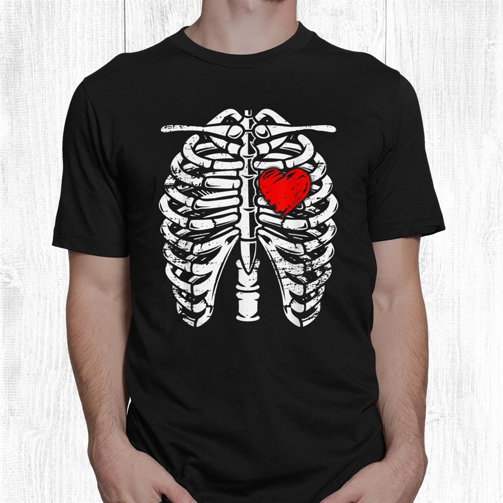 Rib Cage Heart Skeleton Anatomy X Ray Halloween Shirt Rib Cage Heart Skeleton Anatomy X Ray Halloween Shirt