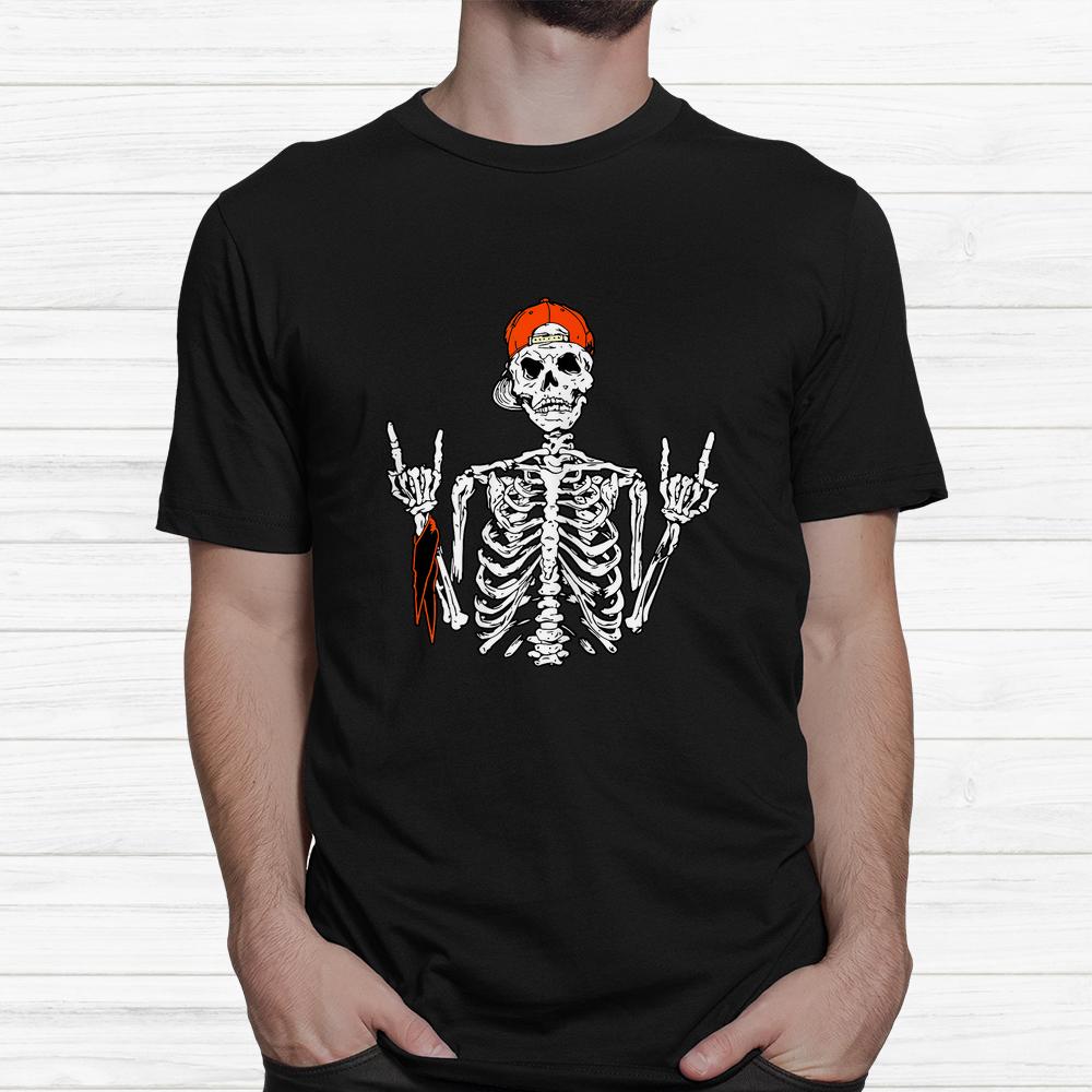 Rocker Skeleton Hand Rock On Costume Funny Halloween Shirt Rocker Skeleton Hand Rock On Costume Funny Halloween Shirt