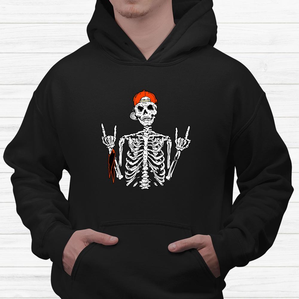 Rocker Skeleton Hand Rock On Costume Funny Halloween Shirt Rocker Skeleton Hand Rock On Costume Funny Halloween Shirt
